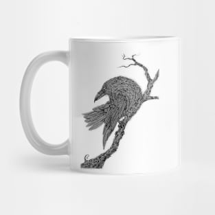 Perched Raven Mug